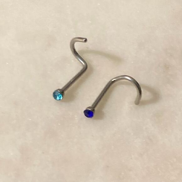 Nose rings studs stainless steel - Picture 1 of 3